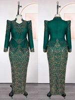 Robes africaines de luxe pour femmes, élégantes, manches longues, Maxi, Ankara Dashiki, tenues de soirée de mariage, grande taille 5