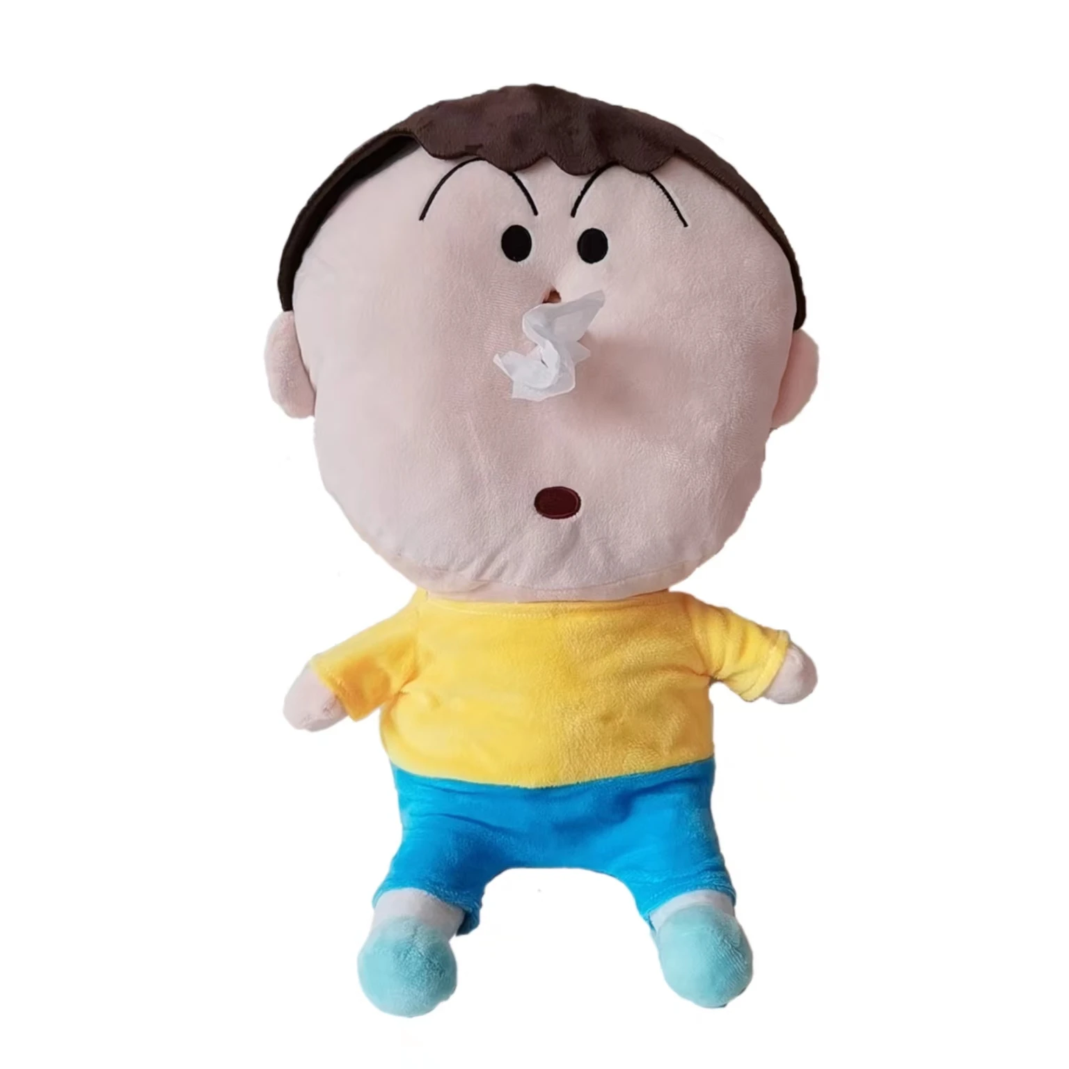 thumbnail image 1 of Nueva caja de pañuelos Nose Boy, divertida cubierta de papel, muñeca de peluche, juguete de dibujos animados, regalos de cumpleaños para niños, 1 of 5