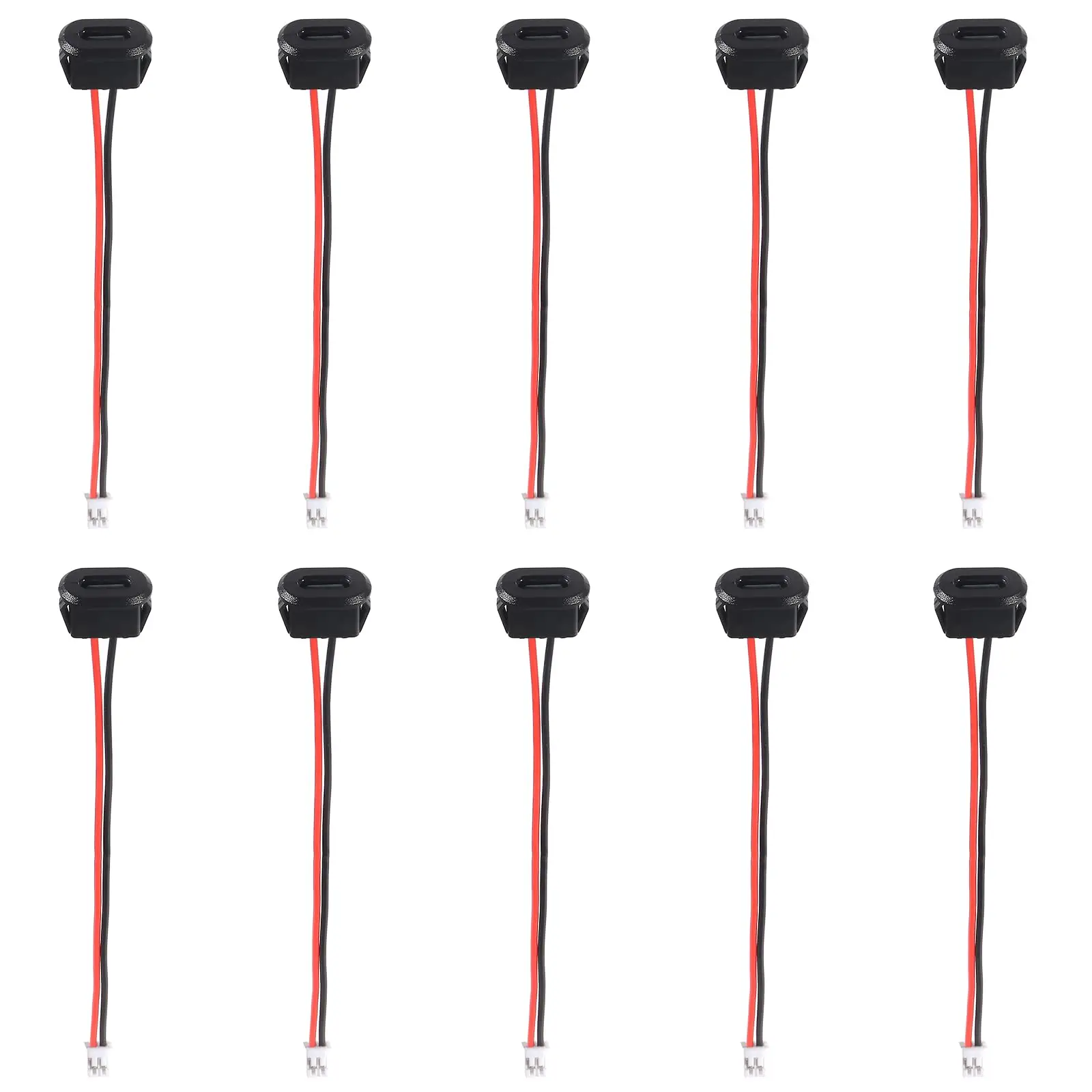 10PCS Type-C 암 섀시 방수 2P 솔더 와이어 유형 USB C 피그 테일 ..