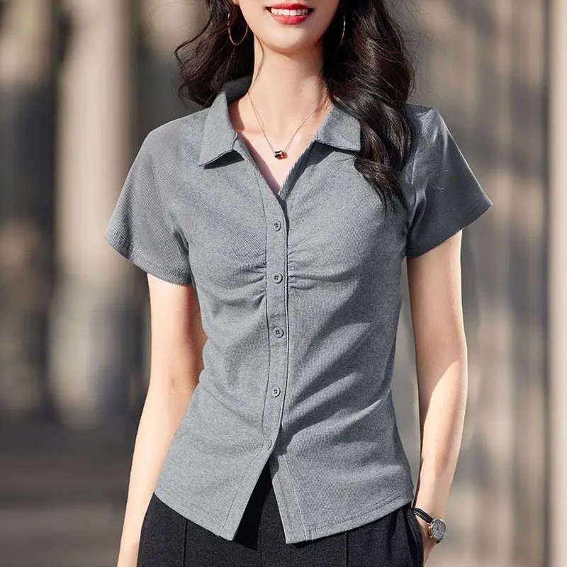 Рисунок 4 - Женская однобортная хлопковая Футболка-поло