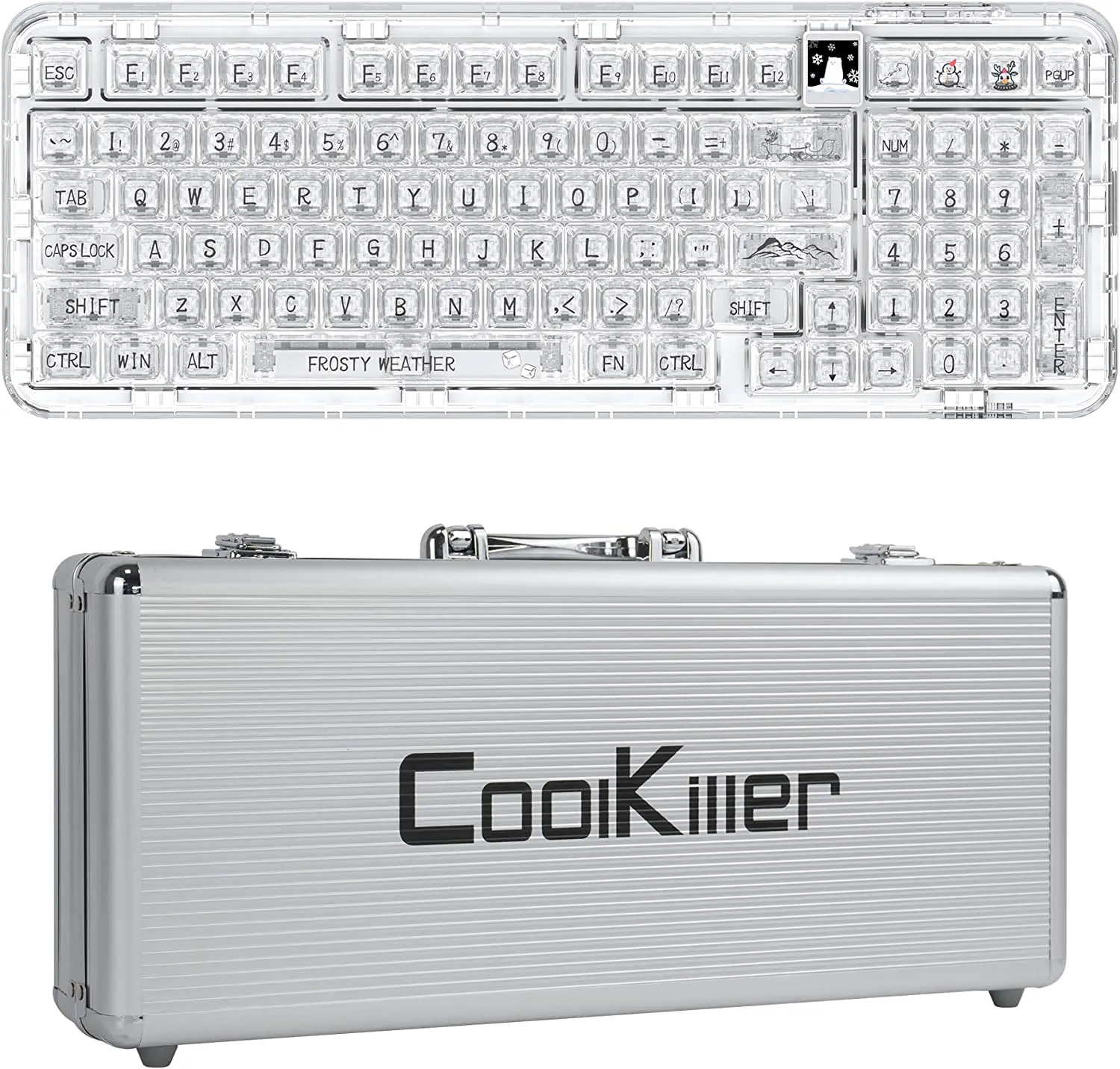 Coolmiller-メカニカルキーボードck98,Bluetooth 2.4g,ホット