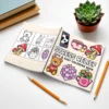 Stress Relief Cute & Easy Coloring Book for Adults and Teens - 24 Pages Adult Picture Book Emotional Release Drawing Books 2