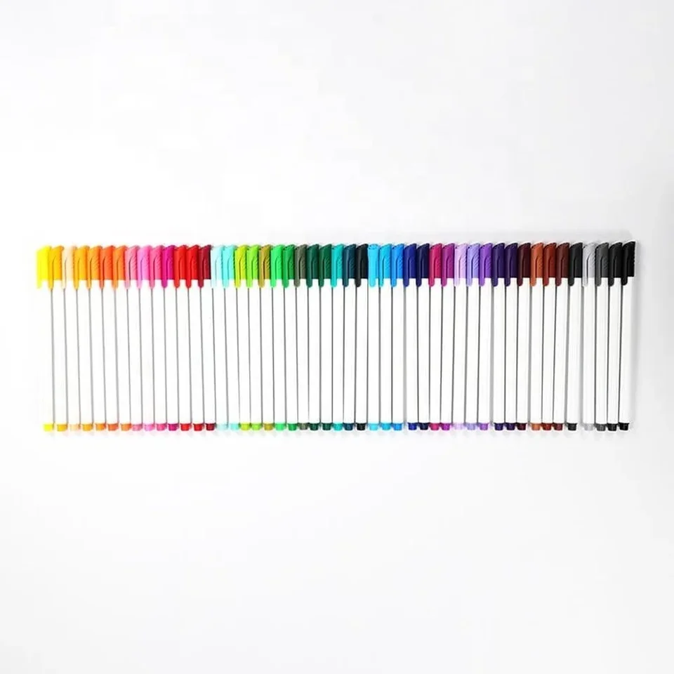 48 Piece Fine Line Color Ink Pens Set