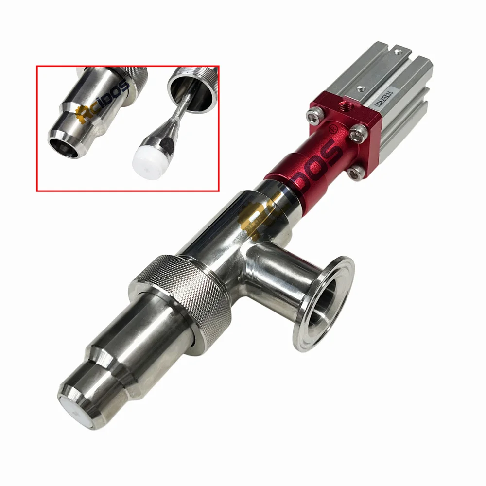 RCIDOS Chuck 50.5 공압식 안티 드립 충전 헤드, 304SUS 스테인레..