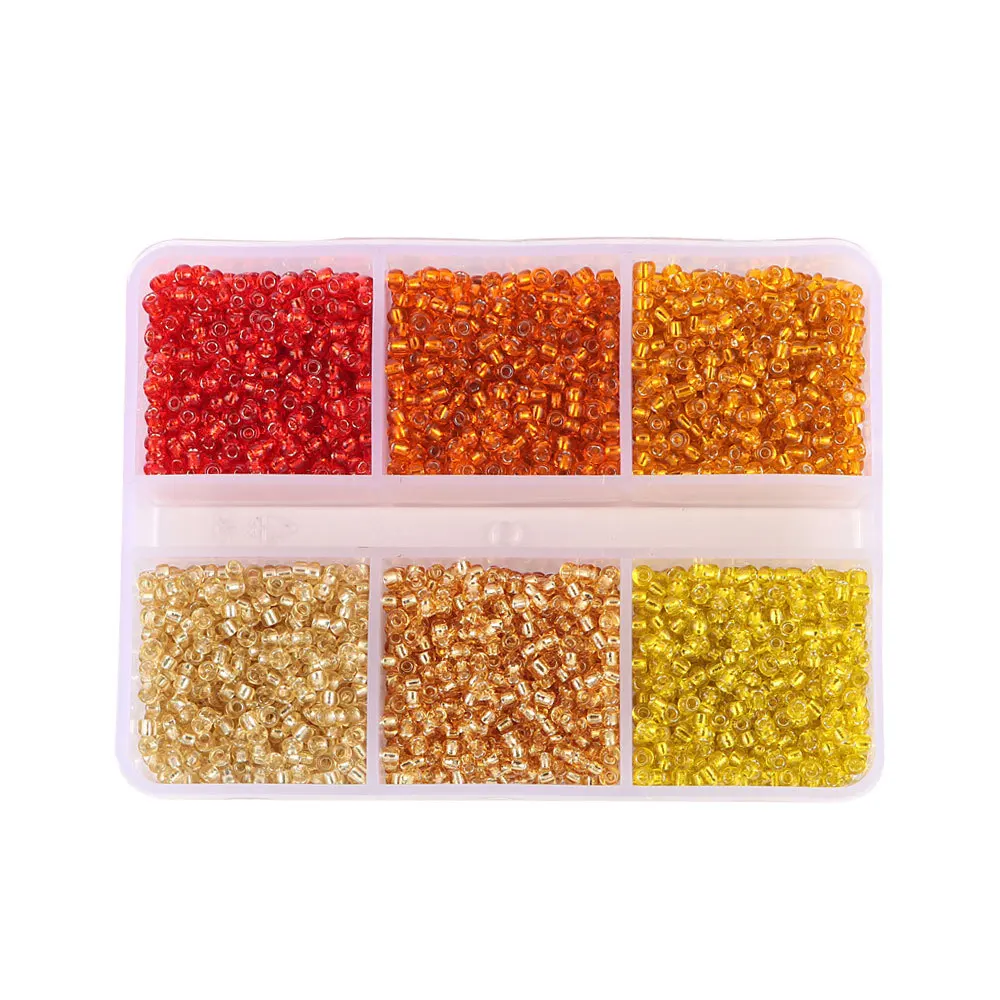 2mm Mix Type Glass Beads Spacer Bead For DIY  Garment Sewing Material  Women Jewelry Necklace Making  F0708