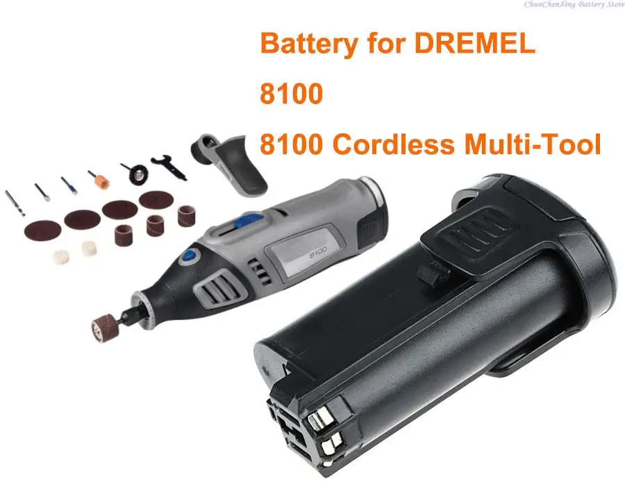 Batería de 2000mAh para multiherramienta inalámbrica DREMEL 8100, 8100