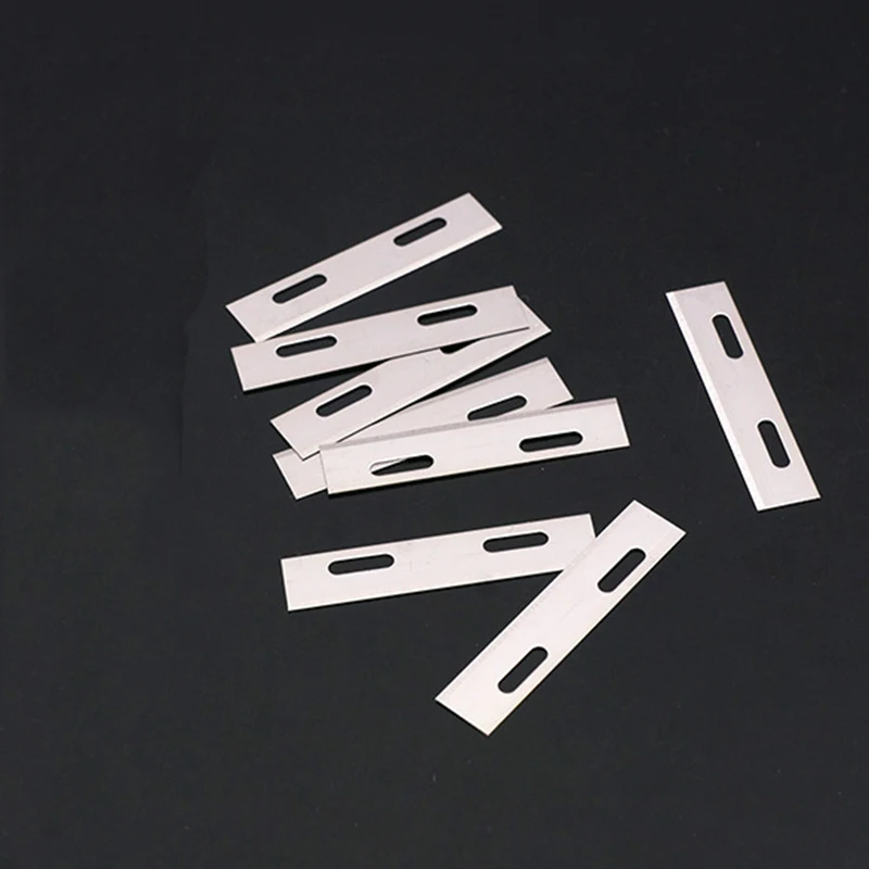 Leather Tool Leather Working Tools Craft Cutting Tool Craft Cutting Blade 5/10Pcs Stainless Steel Replacement Blades For DIY Leather Craft Skiver Safety Strander Lace Maker Tool