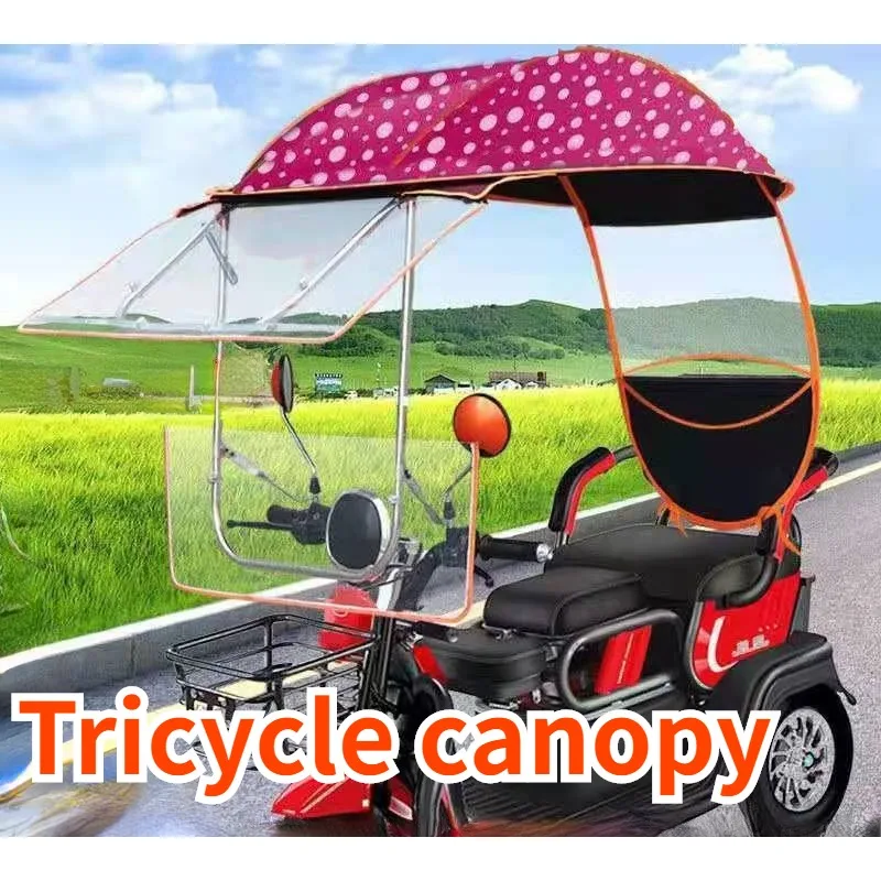 

Motorcycle Electric Scooter Canopy Tricycle Fully Enclosed Windshield Cab Canopy Safety Rain and Sun Protection