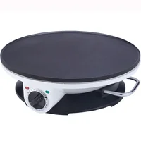 220V 1200W Electric Crepe Pancake Maker Machine Omelette Pizza 7 Holes Fried Egg Burgers Machine Non-stick Big Diameter Ovenware 2