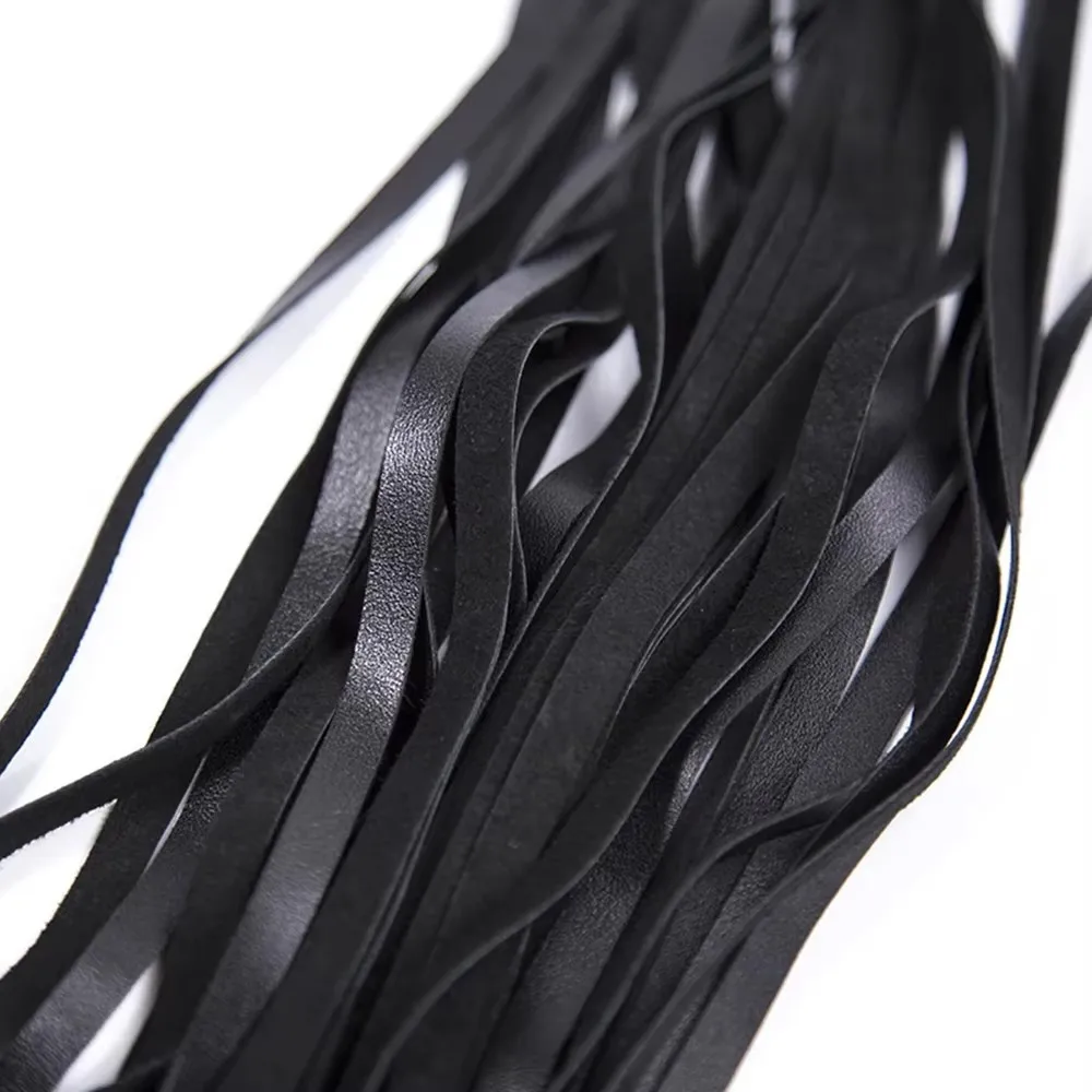87CM Genuine Sheepskin Leather Horse Whip,Sheepskin Suede Flogger Cowhide Horse Riding Whip Handle
