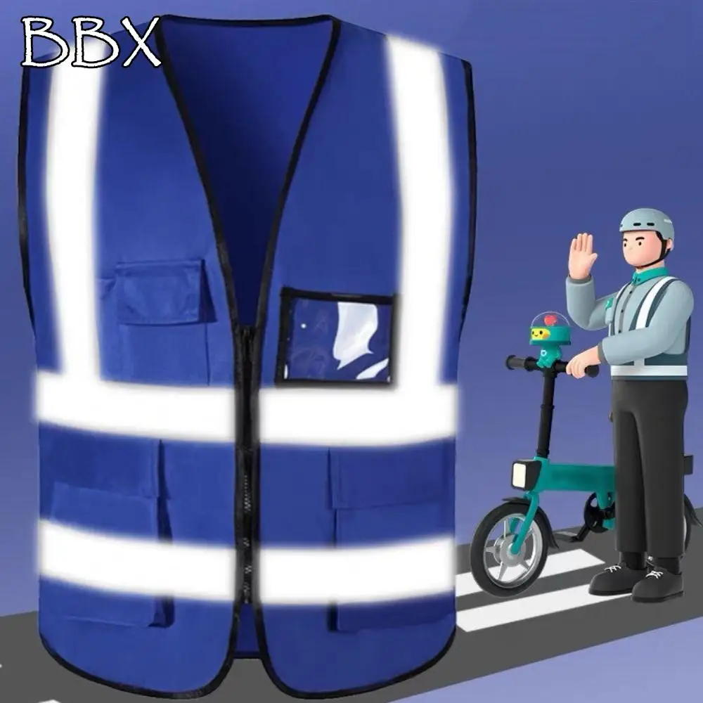 High Visibility Reflective Safety Vest Wear Resistant Breathable Traffic Waistcoat Fashion Comfortable Cycling Safe Jacket