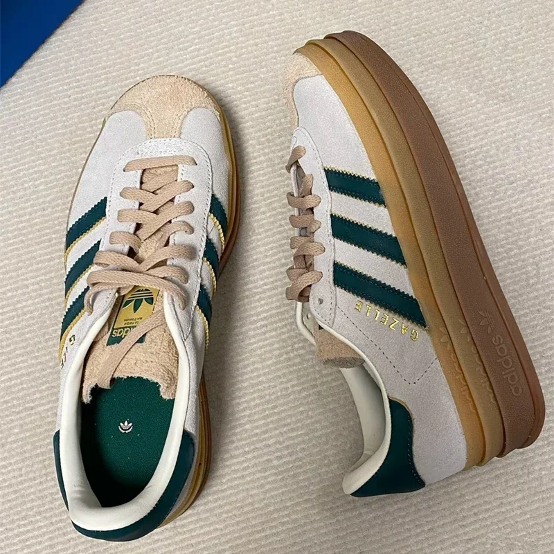 Adidas Originals Gazelle Bold Woman Skateboard Shoes Casual Sneakers Suede Leather