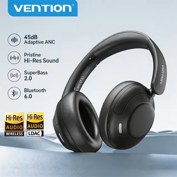 Over-Ear Bluetooth Headphones –45dB Active Noise Cancelling Headset with Bluetooth 6.0, Hi-Res LDAC Audio, 5-Mic Calls, 40mm Drivers & 73H Playtime 1