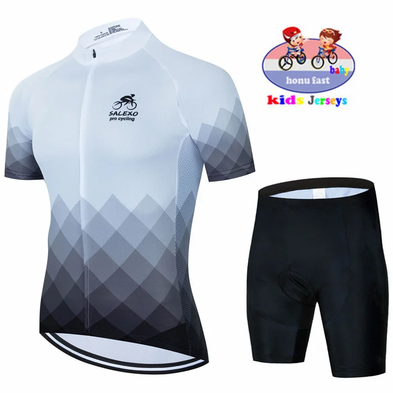 Cycling Jersey Set New Baby Kids Short Sleeve Breathable Children Bike Clothing Boys Quick Dry Summer Uniform