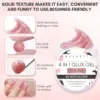 Makartt Solid Builder Nail Gel,15ML 4 in 1 Nail Extension Gel UV Glue for Acrylic Nails 3D Soft Gel Nails Rhinestones Gel 2