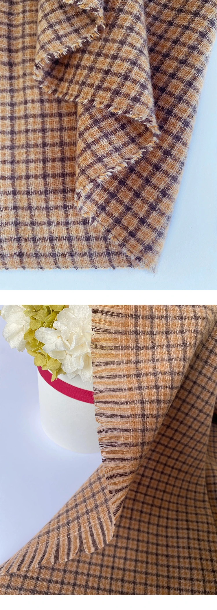 S45234e7424e74484b9eb1772bc35f3f1e Winter Preppy Vintage Scarf Women Men Imitation Cashmere Plaid Scarves Warm Hijab Mujer Bufandas Stoles Wrap Shawl Mallzona