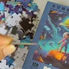 13.5*17.5cm Children Paper Puzzles 120 Pieces Boys Engineering Space Early Education Baby Toys Creative DIY Christmas Gift 6