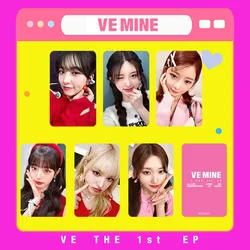 KPOP 6pcs/set IVE Album I'VE MINE Day Tour MAKESTAR LOMO Card YUJIN WONGYONG LIZ Rei Leeseo GAEUL Girl Gift Postcard Photo Card