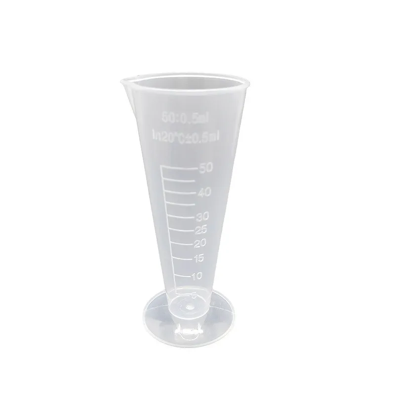 

Plastic Measuring Cup, Pour Spout Surface, Kitchen Tools, Kitchen Accessories, Plastic Jug, 50ml, 10Pcs