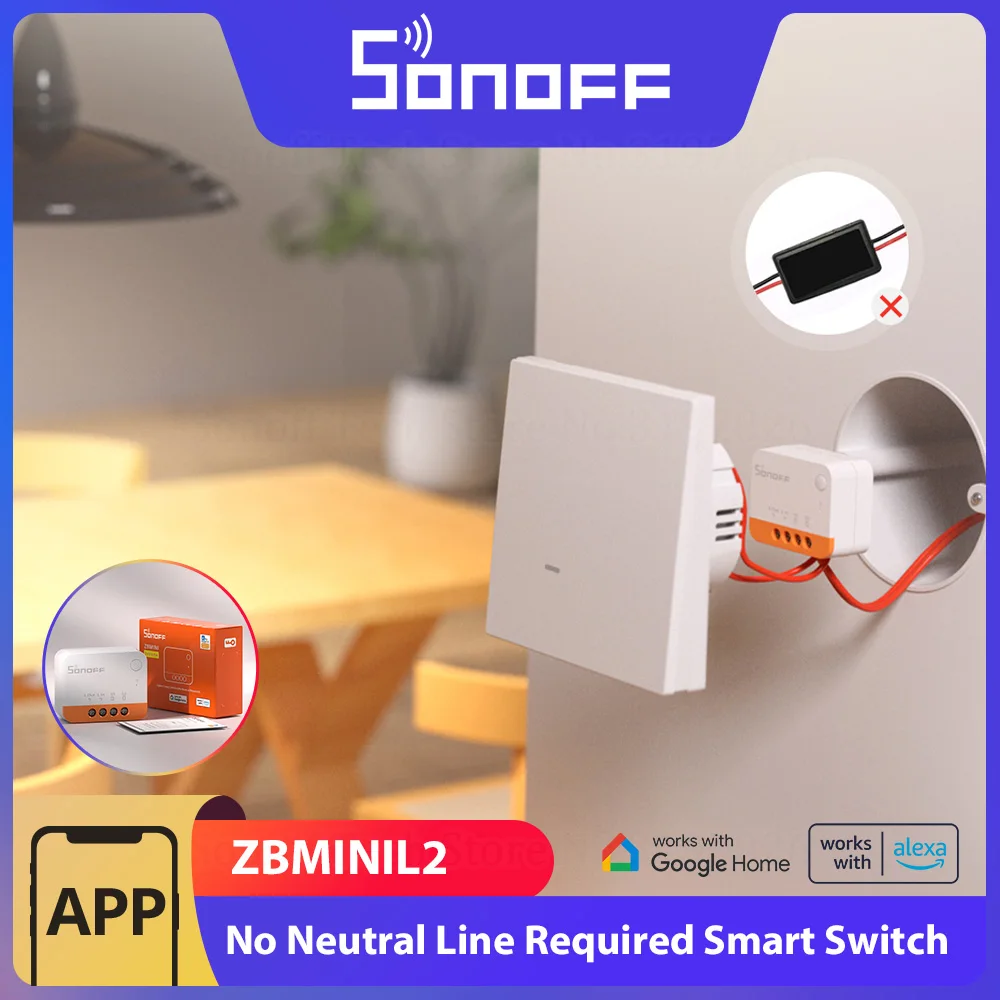 Sonoff Zbmini L2 Extreme Zigbee Smart Switch No Neutral Wire Required