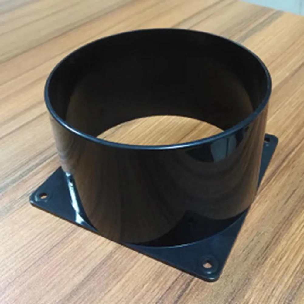 

Kitchen Acessries Flange Connector Flange Connector Pipe Connecting ABS Air Ducting Connection Black Duct Fan Hose Connector