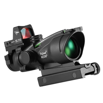 Adjustable 4x32 Red Dot 1x  4x Scope RMR Red Dot Tactical Scope 20mm Rail Scope for Glock Hunting 2