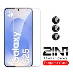 Ultimate 9H Tempered Glass Camera Screen Protector - Back Protective Lens Film - S25 5G (1Front 1Lens)