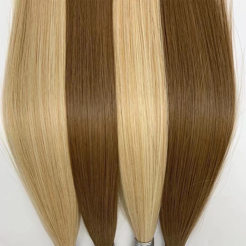 I Tip Hair Extension Straight Human Hair Extension 0.8g/ 1g/Strand 50pc/Set Capsule Keratin Natural Fusion Human