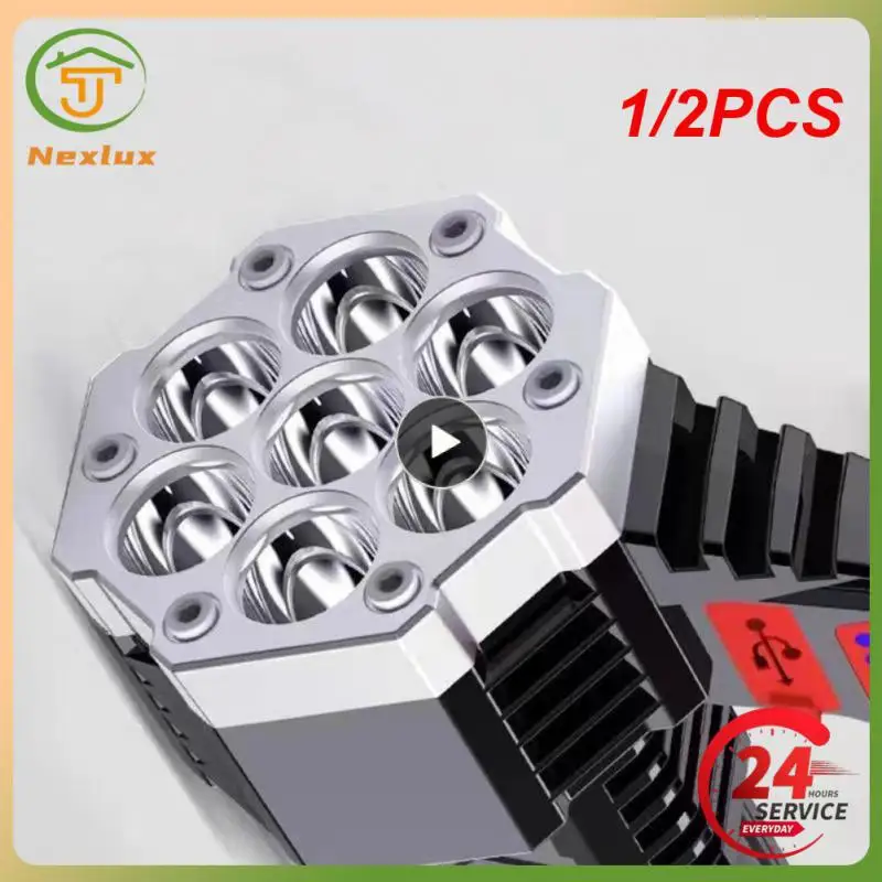 

1/2 шт., перезаряжаемый фонарик с Cob матрицей