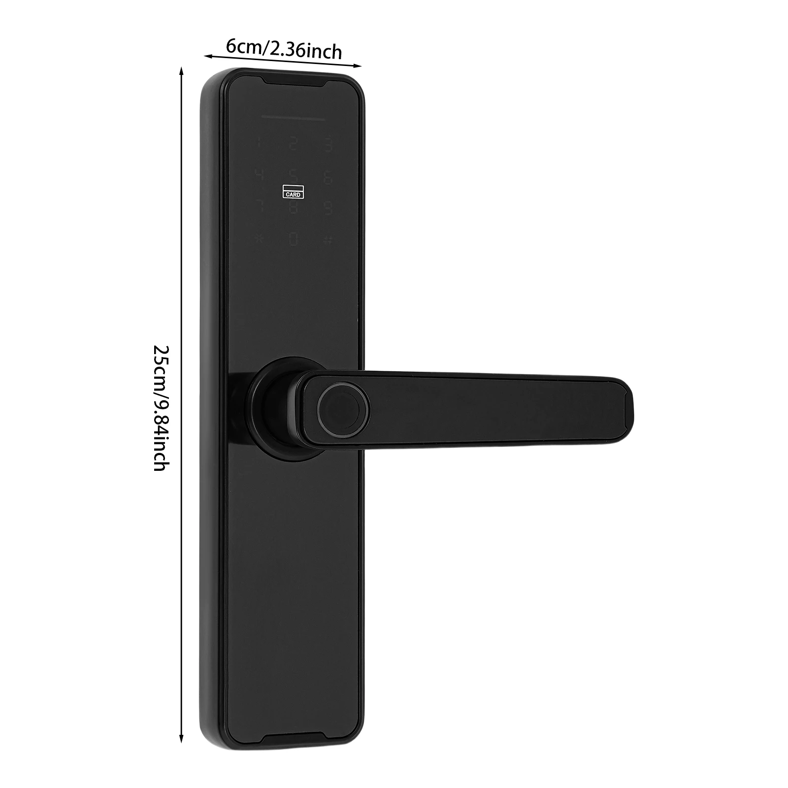 Ergonomisk handtagsdesign på det smarta dörrlåset