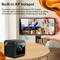W02 1080P mini caméra de sécurité pour la maison, vision nocturne, surveillance extérieure, camping, WIFI, caméra intelligente subminiature pour la maison, vidéosurveillance CCTV 2