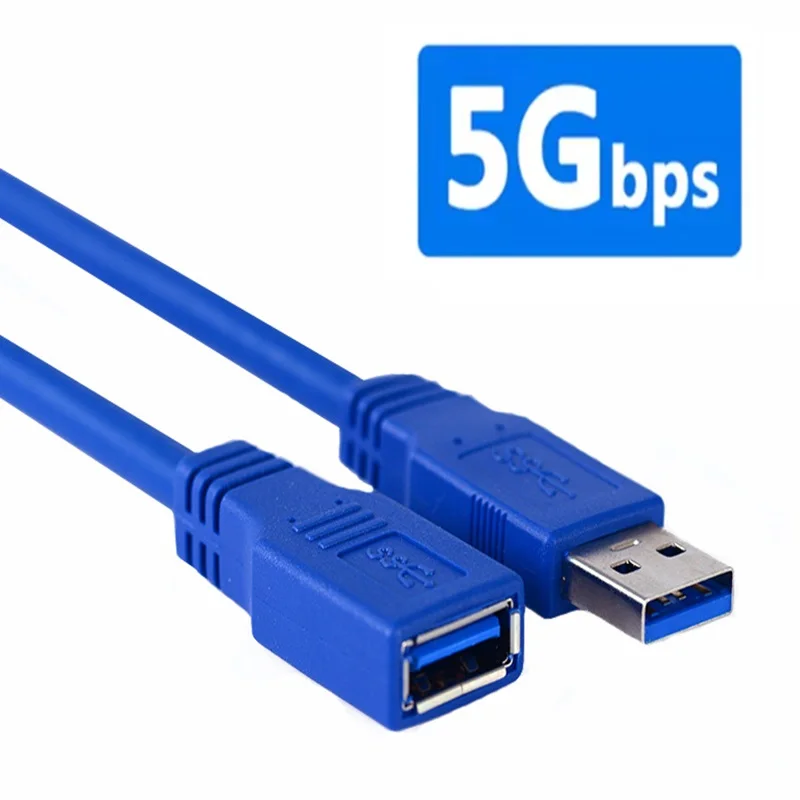5m USB 3.0 연장 케이블 남성-여성 M/F 코드 어댑터 초고속 데이터 전송 충전 전송 하드 디스크 연결