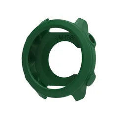 Soft Silicone Smart Watch Protective Case - Clear Bumper Cover - Forerunner 55 (Green)