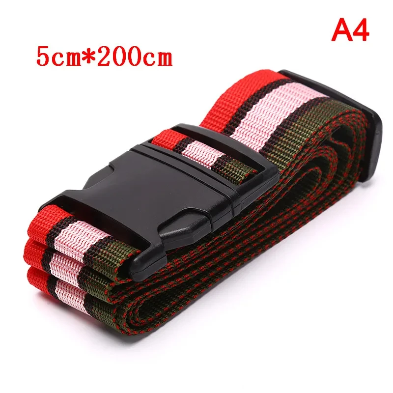 Luggage Safe Strap Adjustable Travel Accessories One Word Suitcase Buckle Strap Baggage Packing Belt Travel Suitcase Accessories 6