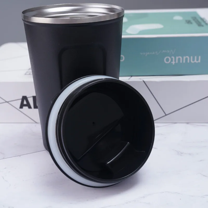 Thermos 304 Stainless Steel American Style Large Mouth Coffee Cup Office Bottle Travel Car Mug Water bottle taza termo cafe