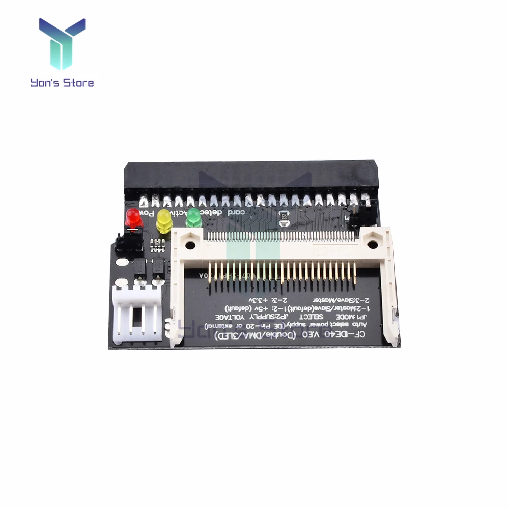 Double Side CF to 40Pin IDE Adapter 5V Power Adapter Converter Compact Flash CF to 3.5 Female 40 Pin IDE Bootable Card