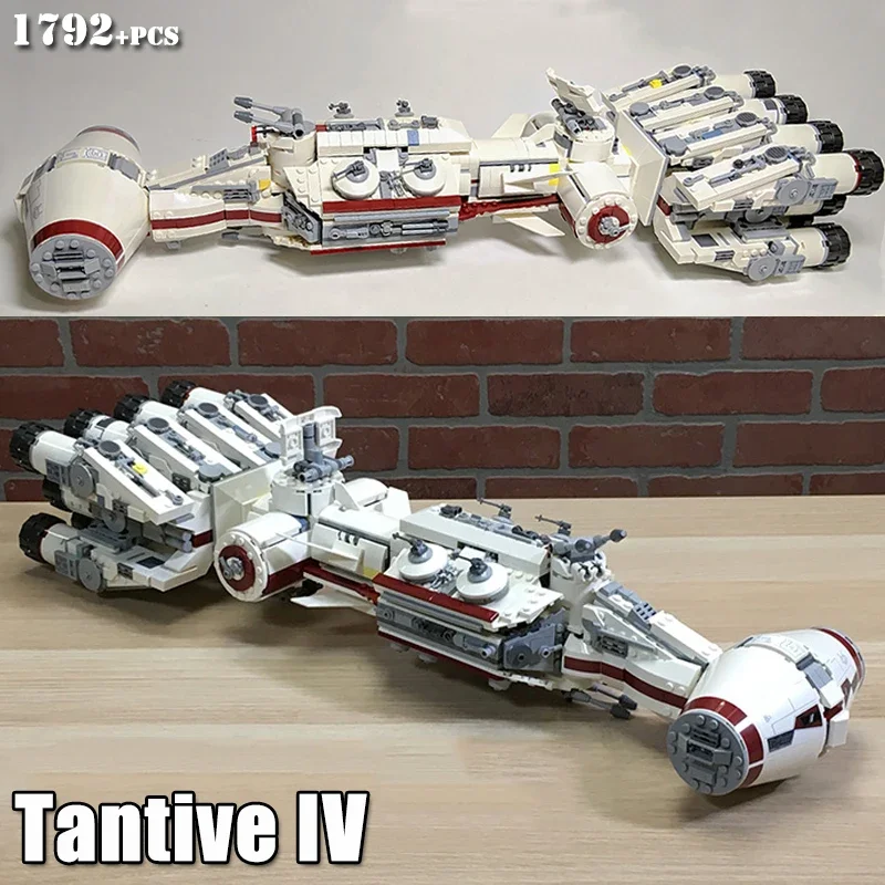 

New In Stock Tantive IV Rebel Blockade Runner Building Blocks Star 75244 Bricks Toys for Children Birthday Christmas Gift