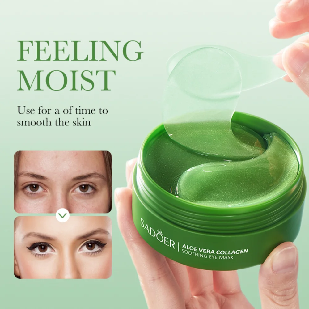 

Aloe Vera Eye Gel Mask Patches For Dark Circles Płatki Pod Oczy Anti Wrinkle Cernes Masque Pour Sous Les Yeux Mascarilla De Ojos