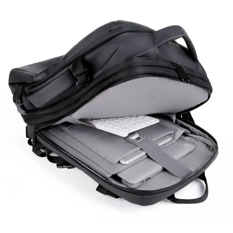 Men's Business Waterproof Multi-Function Backpack USB Charging 17 "Laptop Bag Can Be Extended Large Capacity Travel Backpack New 3
