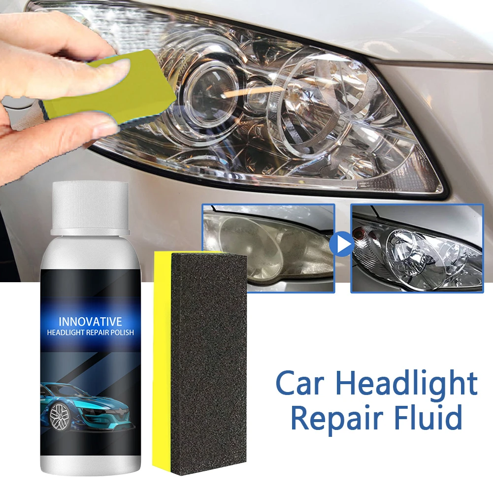 20ml Car Headlight Innovative Repair Fluid Headlamp Plating Refurbishment Polishing Agent With