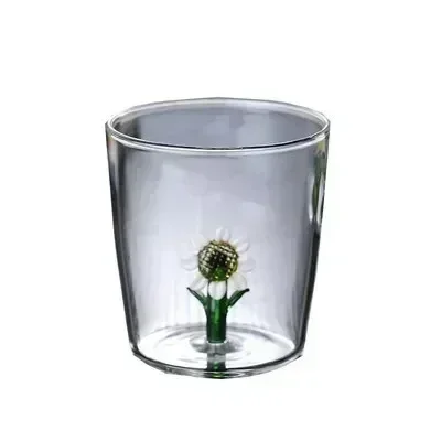 FATUBE Creative Handmade BUBBLE GLASS CUP Three-Dimensional Animal and Plant Shape Coffee Milk Drink Cute Transparent Glass Cup bubble glass cup
