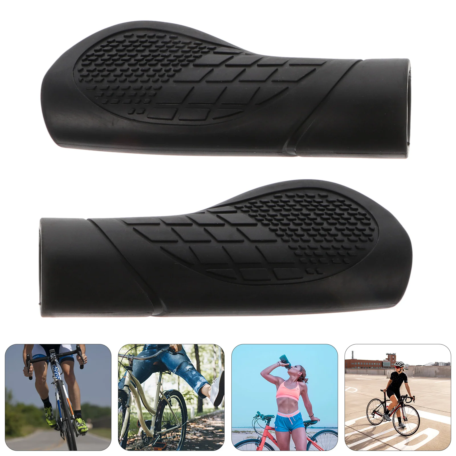 

Handle Rubber Cover Bicycle Grip Electric Skates Board Plastic Scooter Handlebar