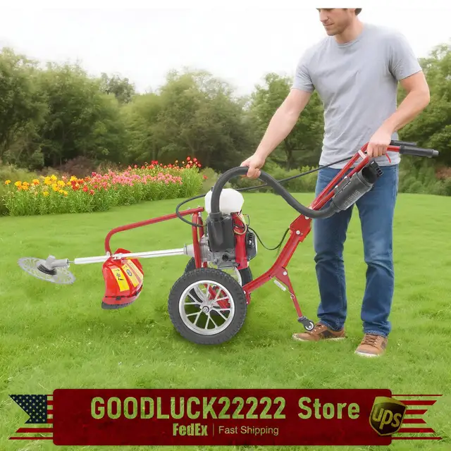 Gasoline Cultivator, 4 Stroke 4HP 3 in 1 Hand Push Tiller for Garden, Multi-Functional for Weeding, Lawn Mowing, Soil Loosening 2 Gasoline Cultivator, 4 Stroke 4HP 3 in 1 Hand Push Tiller for Garden, Multi-Functional for Weeding, Lawn Mowing, Soil Loosening 2