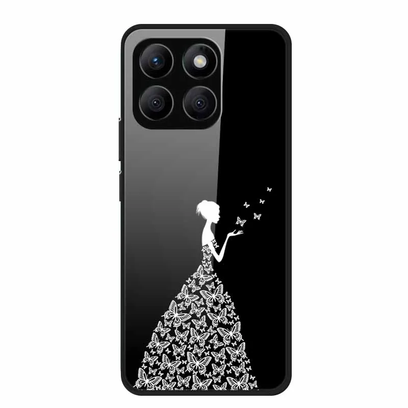 Enhanced Tempered Glass Protective Phone Case with Soft Bumper Design