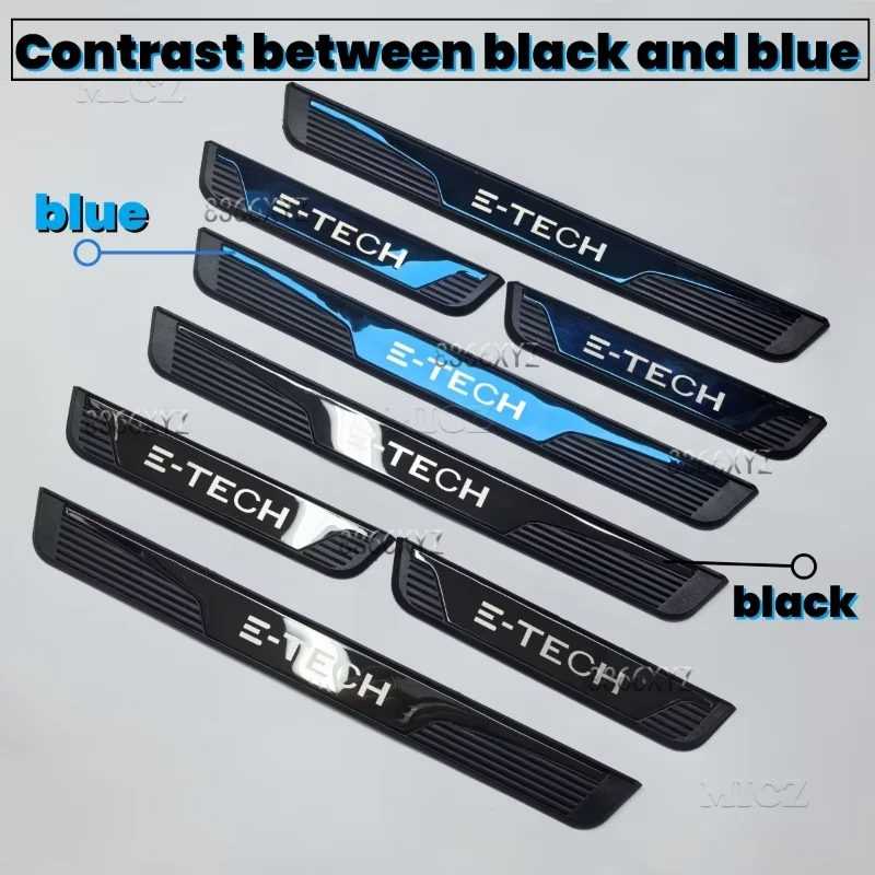 Renault Austral Arkana E-Tech 하이브리드 액세서리 2019 - 2024 자동차 스테인레스 크롬 도어 씰 킥 플레이트 보호대 커버 트림