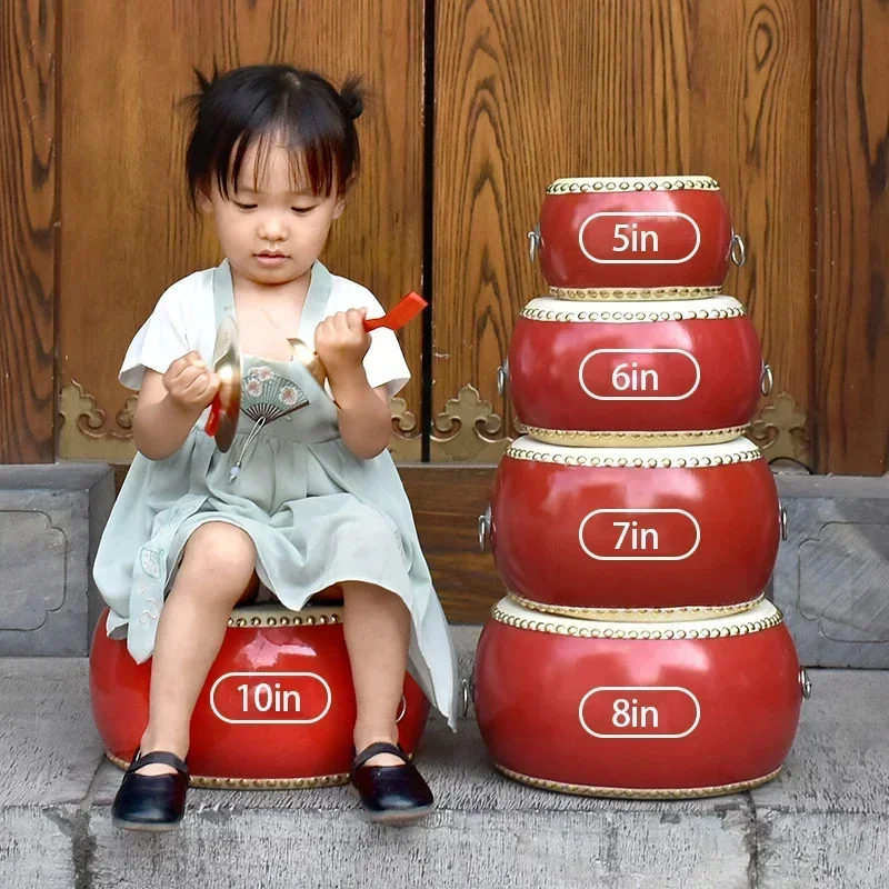 Drums Percussion Chinese Drum Hand Tambourine Taiko Bongos Musical Gifts Instruments for Kids Learning Set Little Boy Kids Toys musical percussion instruments