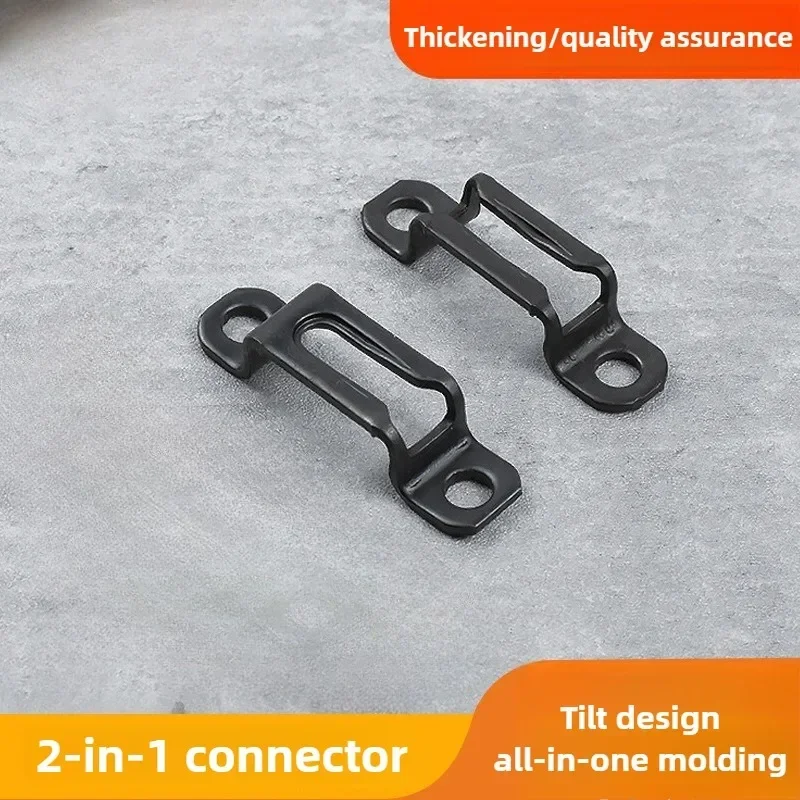 2/20pcs Invisible Two-in-One Connectors Woodworking Cabinet Hinges Assembly Furniture Connecting Bracket Recessed Screw Fastener