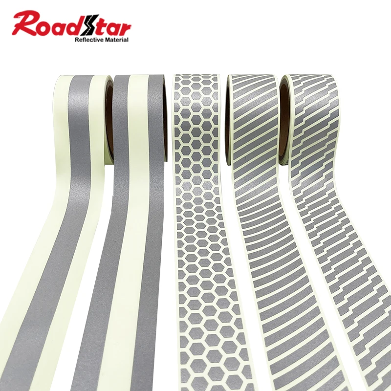 

Roadstar Glow in The Dark Fabric Heat Transfer Reflective Tape Photoluminescent Tape Sew on Safety Clothes RS-C280-73DK