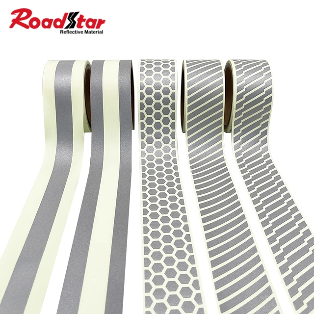 Roadstar Reflective Heat-transfer Vinyl Film Reflective Iron on Fabric Clothing  Tape RS-73WT-DK 5cmX3m 5cmX5m - AliExpress