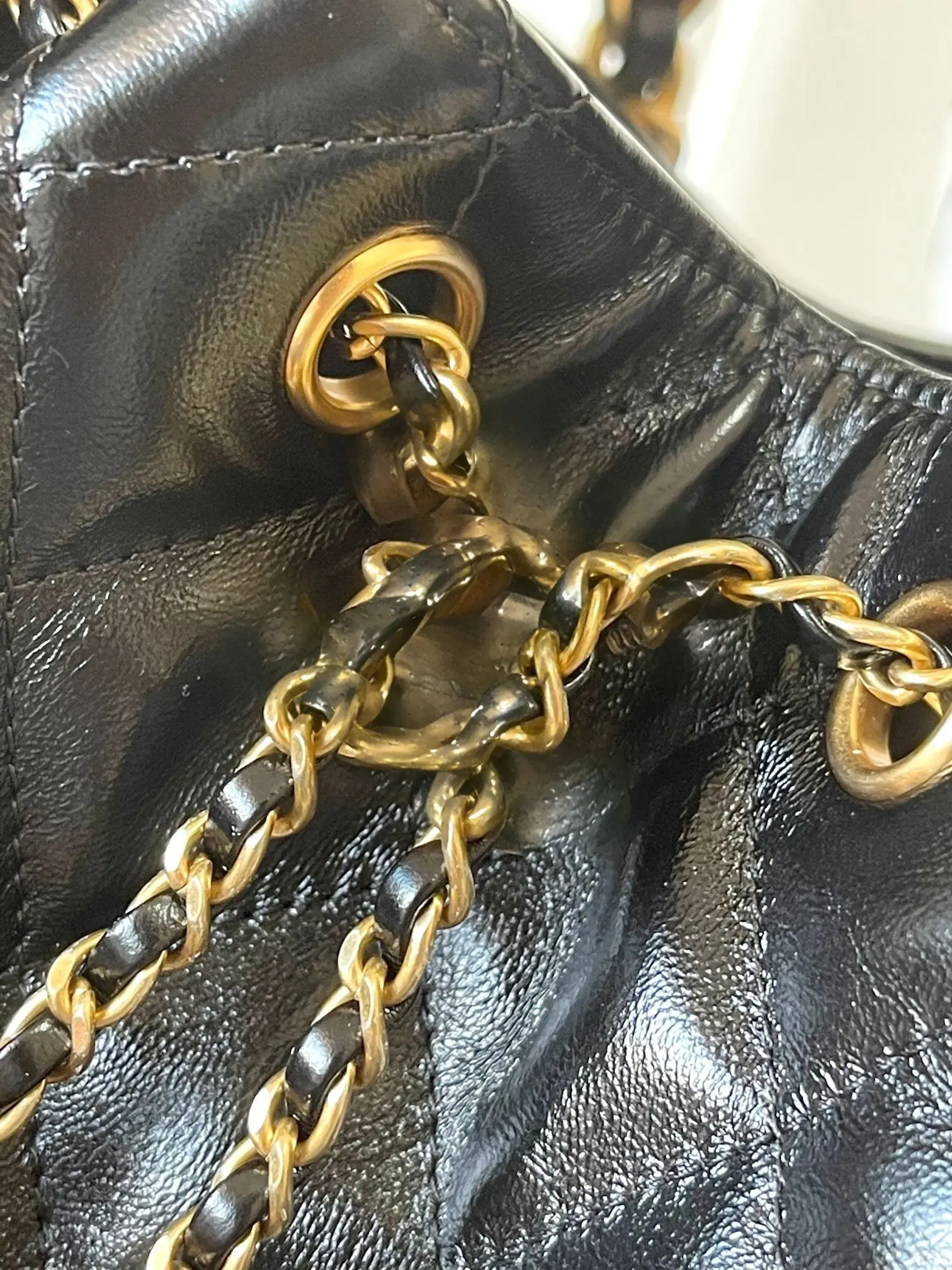 Caviar Cowhide Leather Shoulder Bag Color